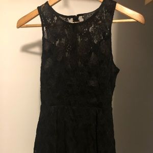 Black Lace Romper